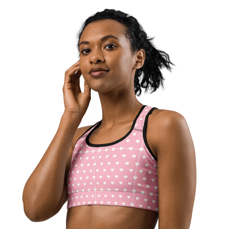 Pastel Heart Seamless Pattern Sports Bra - V6 product image (1)