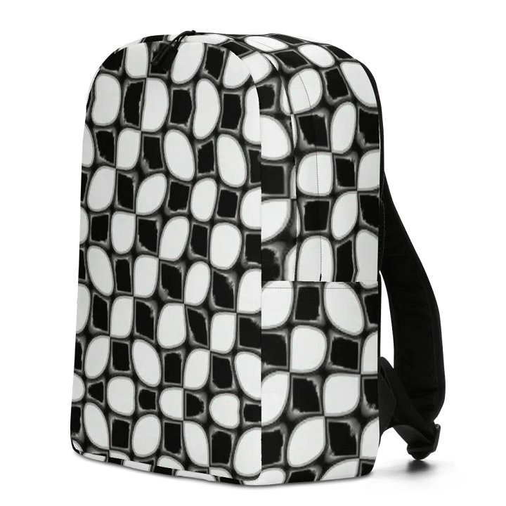 Interconnected Monochrome Grid Backpack product image (1)
