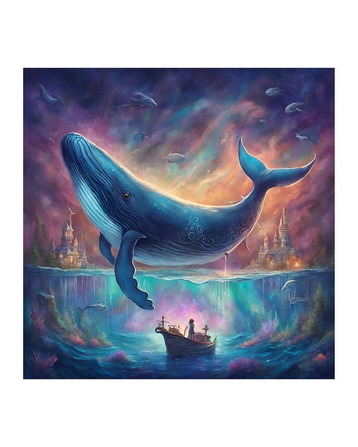 WAL 🐋 FANTASIE ARTWORK DIGITAL DRUCK product image (1)