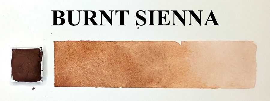 Burnt Sienna Water Color Paint Half Pan product image (1)