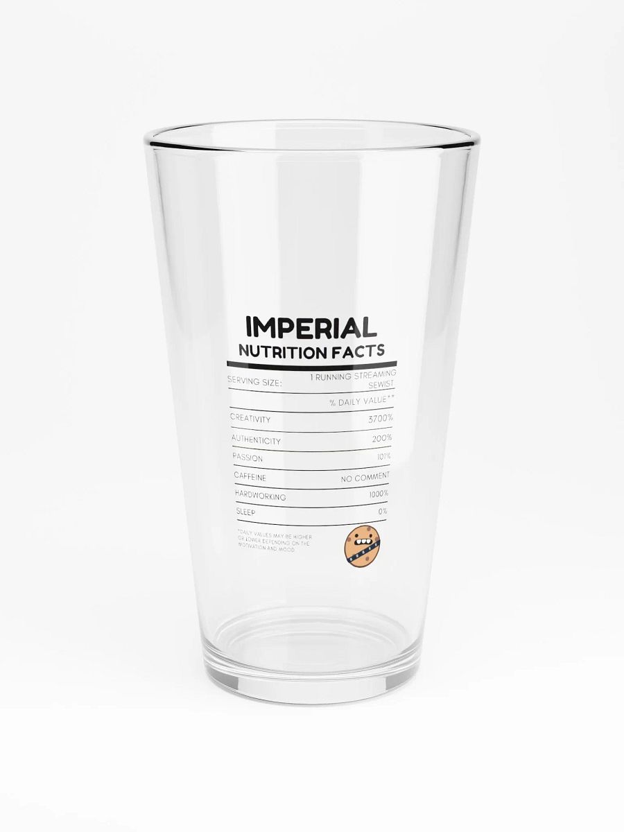 Imperial Nutrition - Pint Glass - Black product image (3)