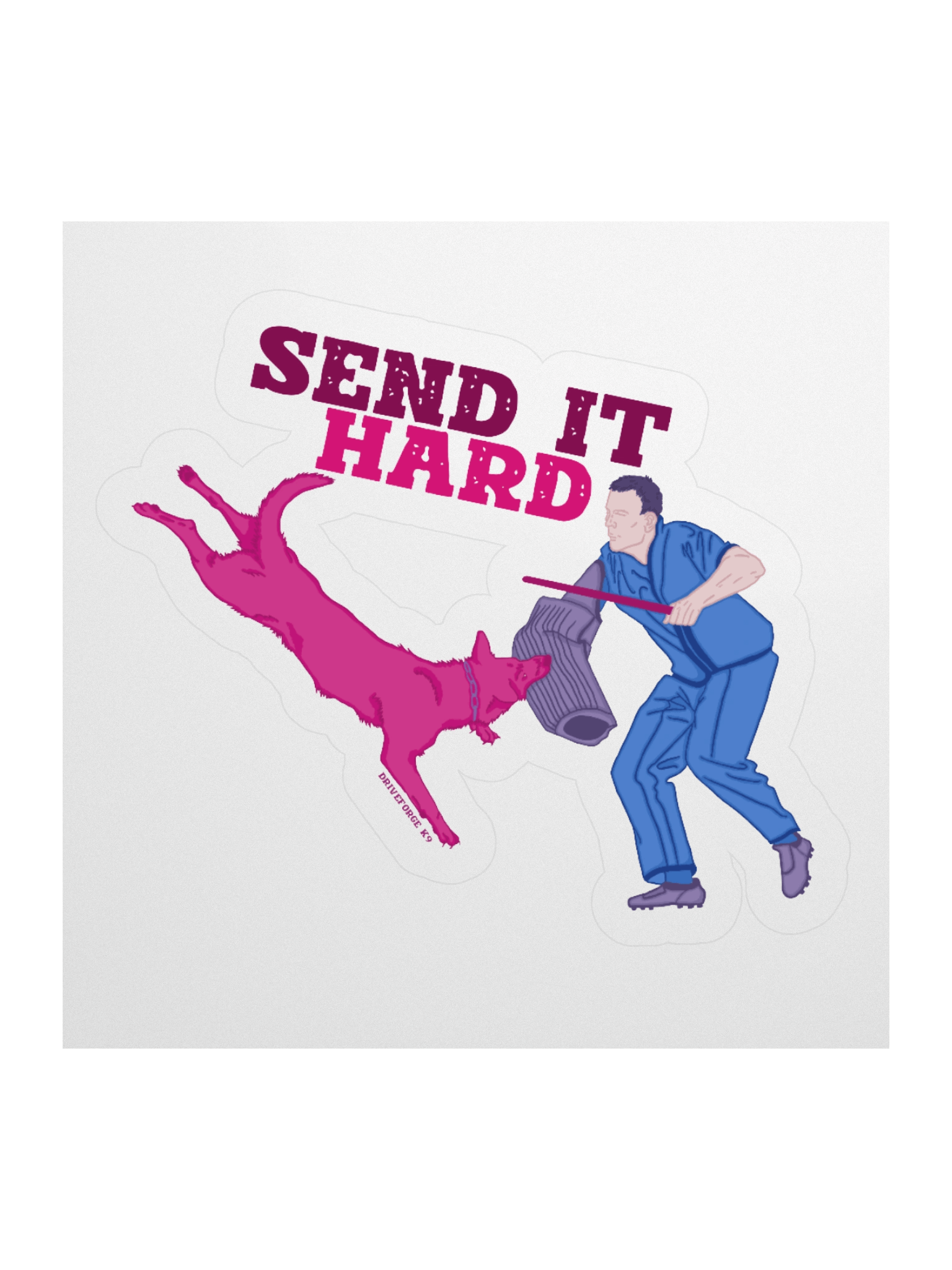 Sent It Hard Vinyl Sticker product image (1)
