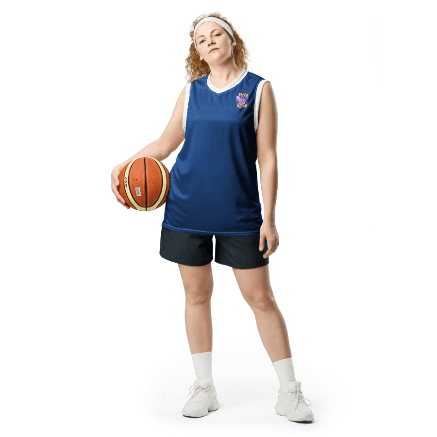 Blue Plus Ultra Basketball Jersey (Back) product image (7)
