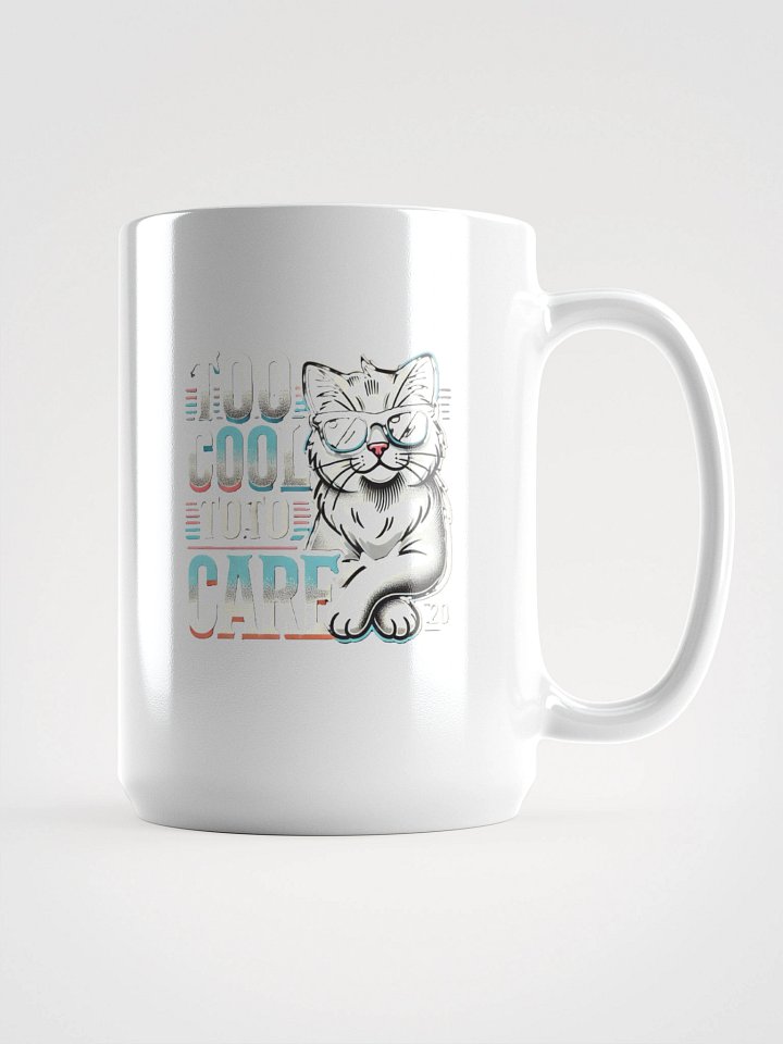 Cool Cat Attitude White Glossy Mug product image (1)