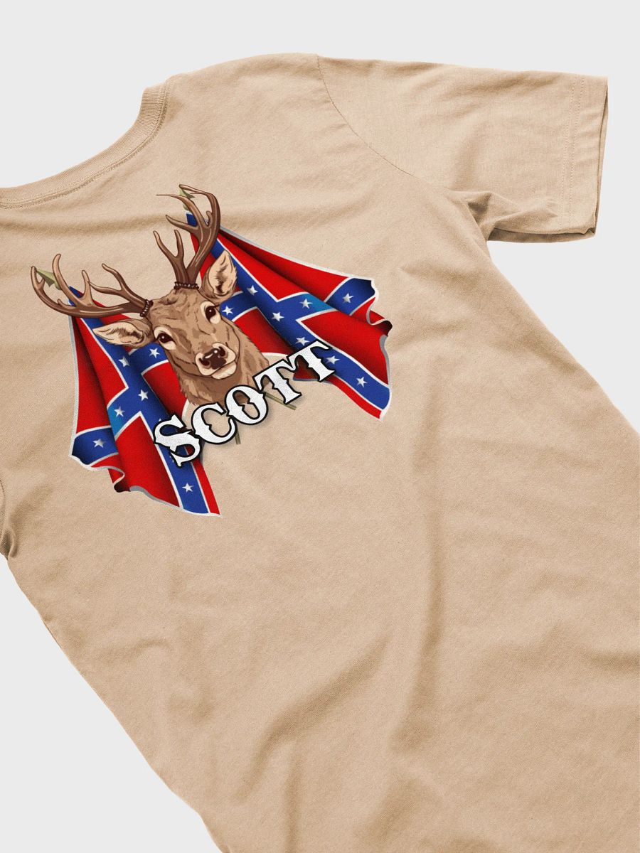 "Scott" Last Name Rebel Redneck Deer - Adult T-Shirt product image (4)