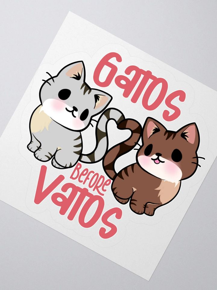 Gatos Before Vatos Sticker product image (2)