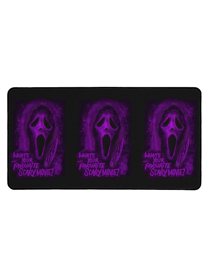 Purple Ghost Face Large Desk Mat product image (1)