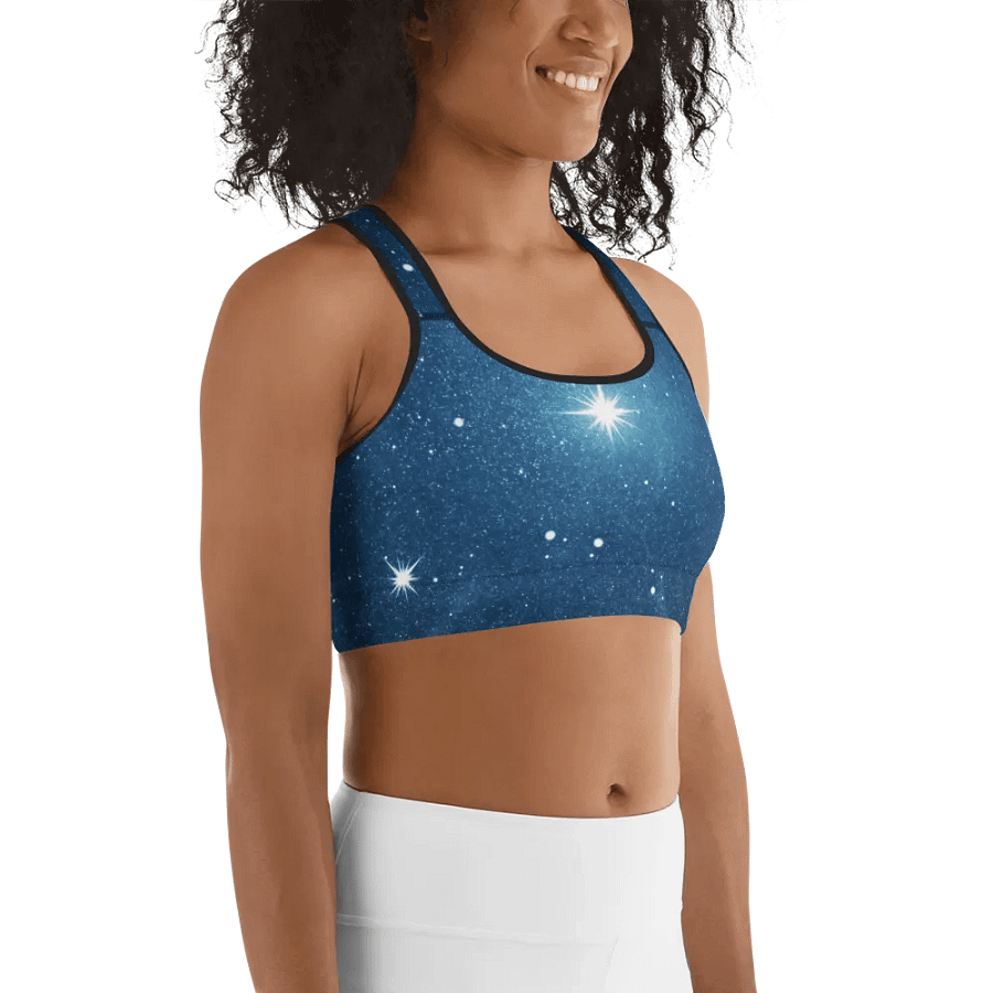 Starry Night Sky Customizable Sports Bra product image (6)