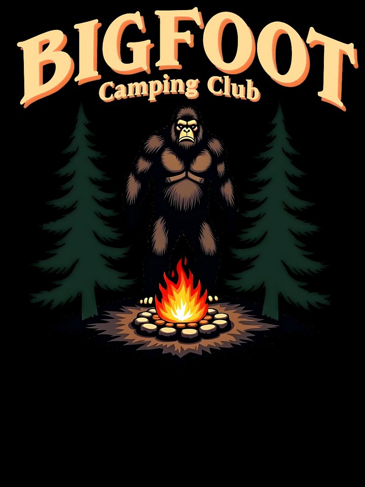 Bigfoot Camping Club Funny Sasquatch Campfire Outdoor Adventure product image (1)