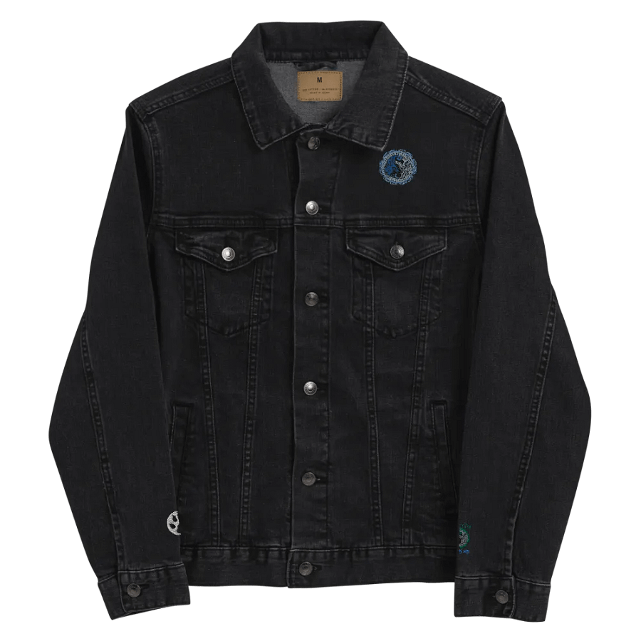 Norse Dragon Rune Emblem Denim Jacket product image (13)