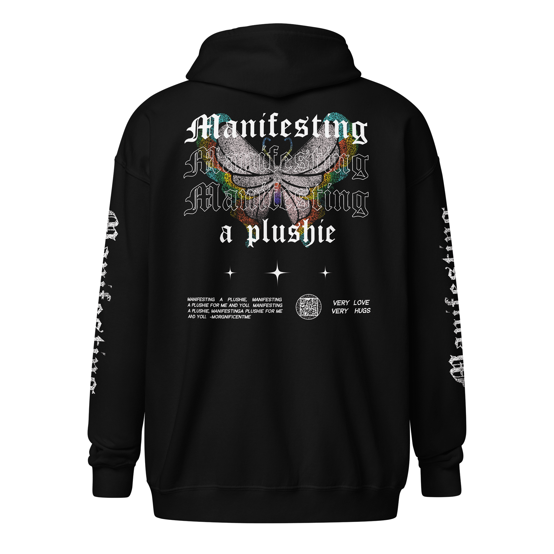Manifesting a Plushie Zip Up Hoodie - Grunge Butterfly Edition product image (2)