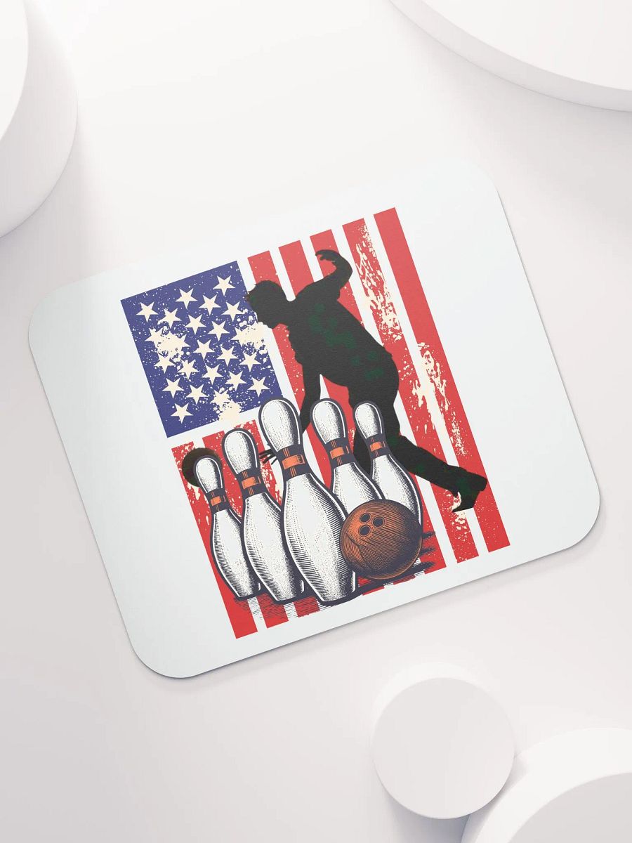 Flag American Bowling Strike 'n' Stripes Mouse Pad product image (5)