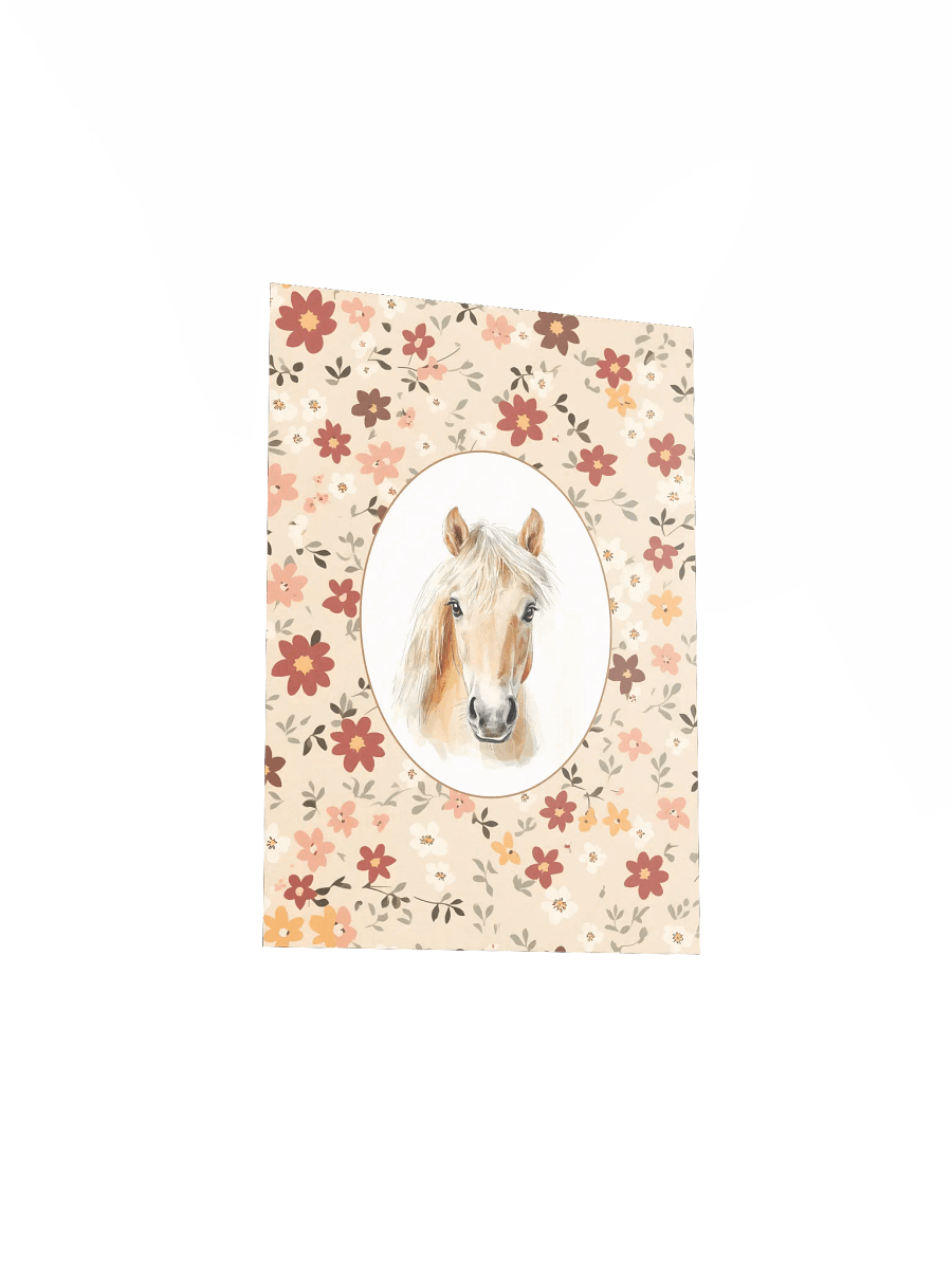 Horse on Boho Wildflower Pattern, Farmhouse Nursery product image (6)
