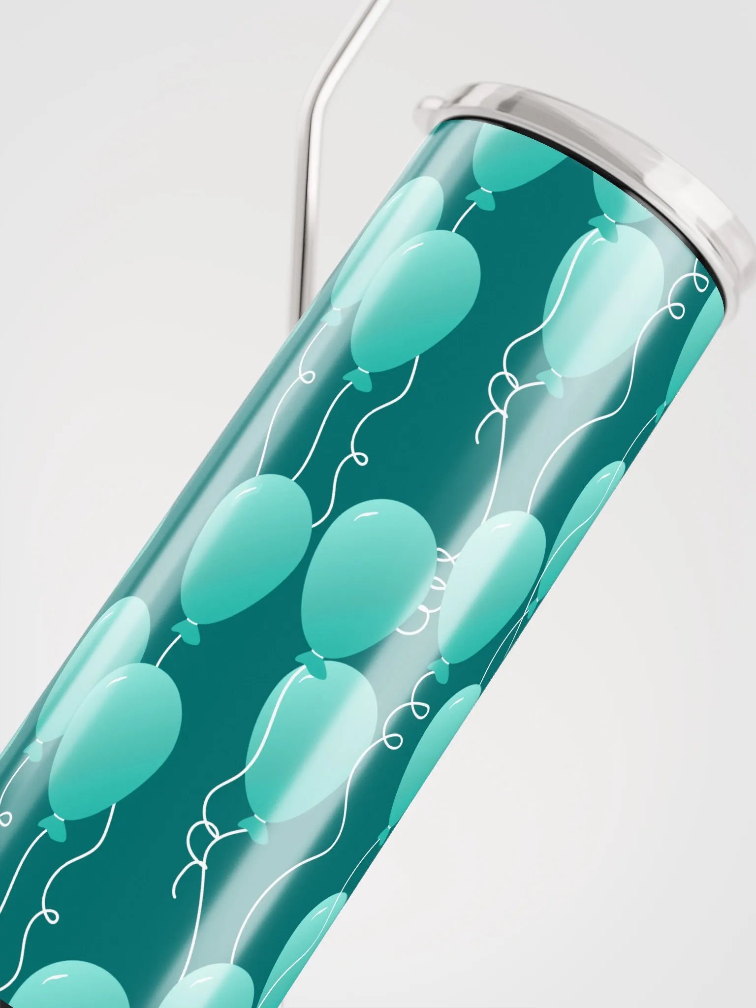 Party Time! Floating Balloons 20 oz Tumbler with Straw product image (6)