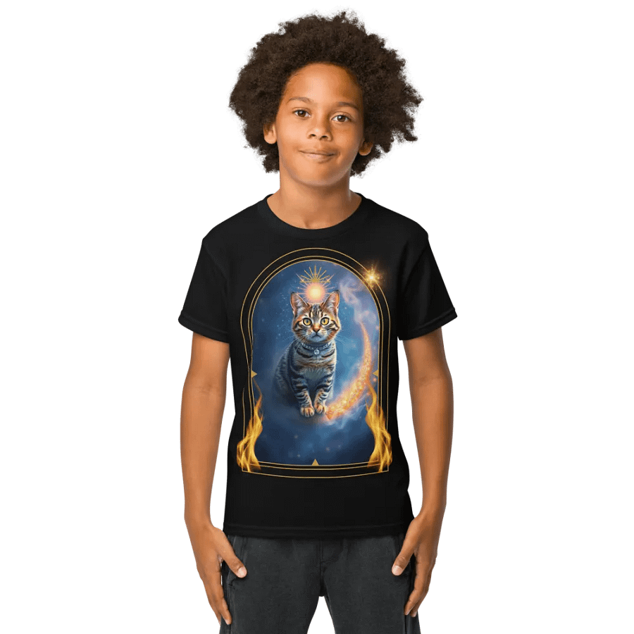 Cosmic Cat Youth Sports Tee product image (5)