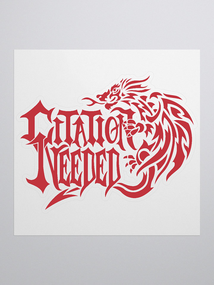 Citation Needed with Chaos Dragon Sticker product image (1)