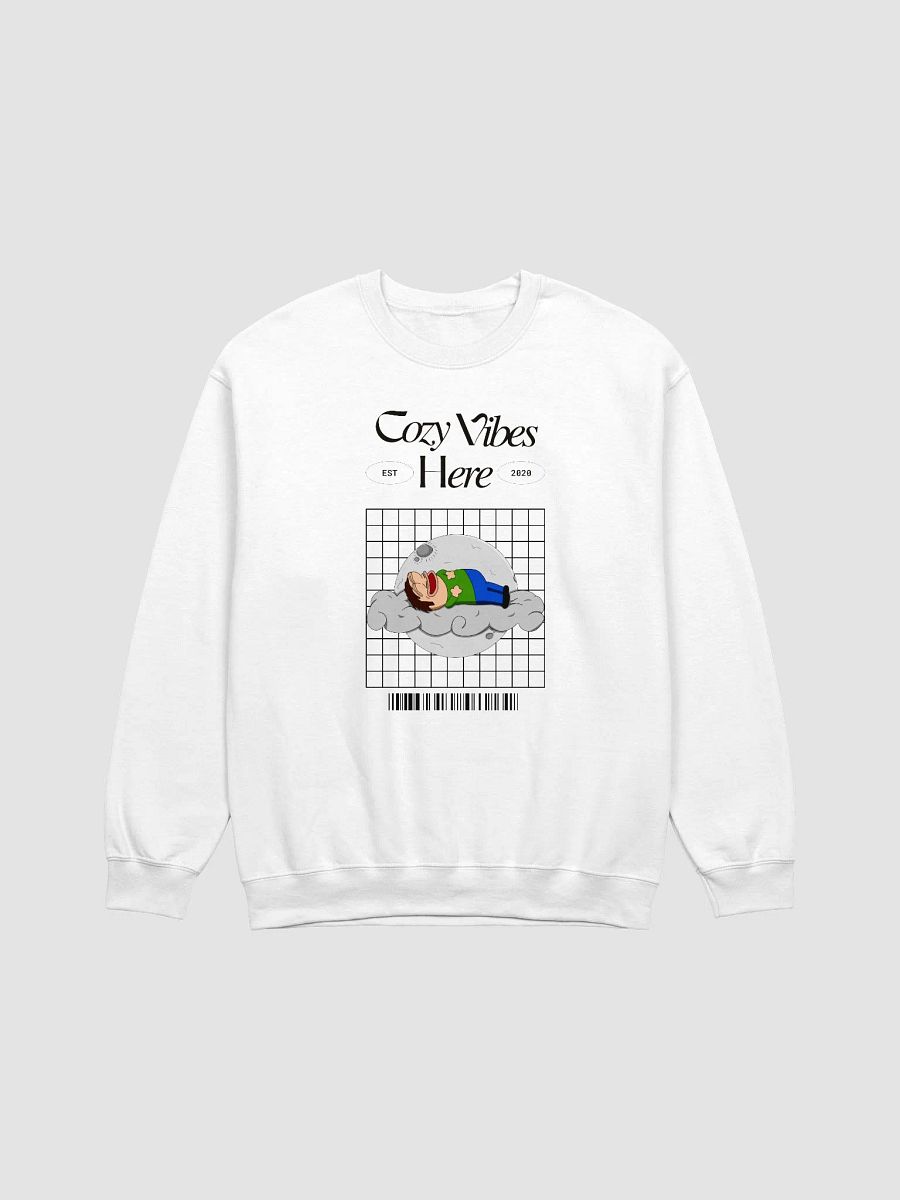 Cozy Vibes Here Crewneck (White Edition) product image (1)