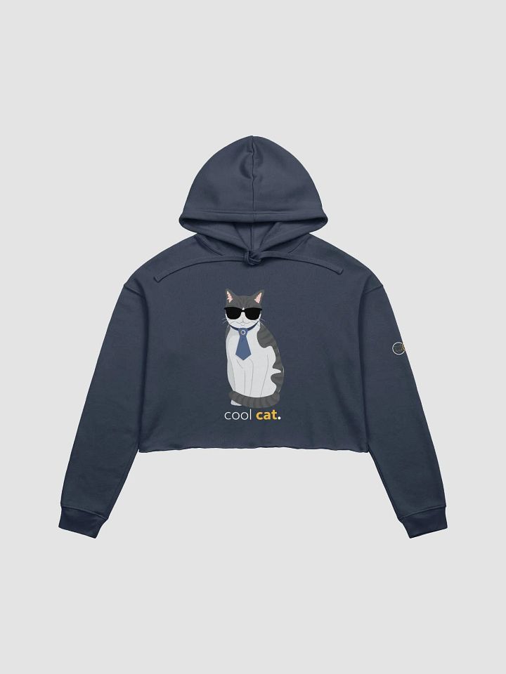 Cool Cat Cropped Bella & Canvas Hoodie product image (1)