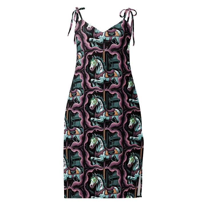 Midnight Veil Designs 'Haunted Carousel' Slip Midi Chiffon Dress (XS-2XL) product image (1)