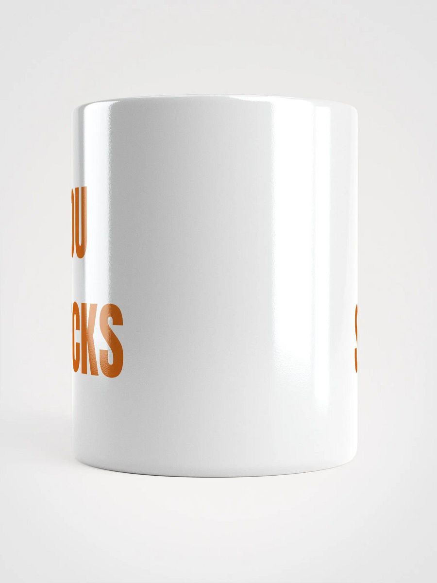 OU SUCKS Red River Rivalry Glossy White Mug product image (5)