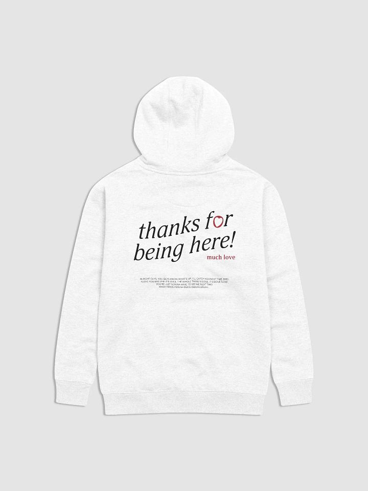 thanks for being here! Hoodie (Red) product image (2)