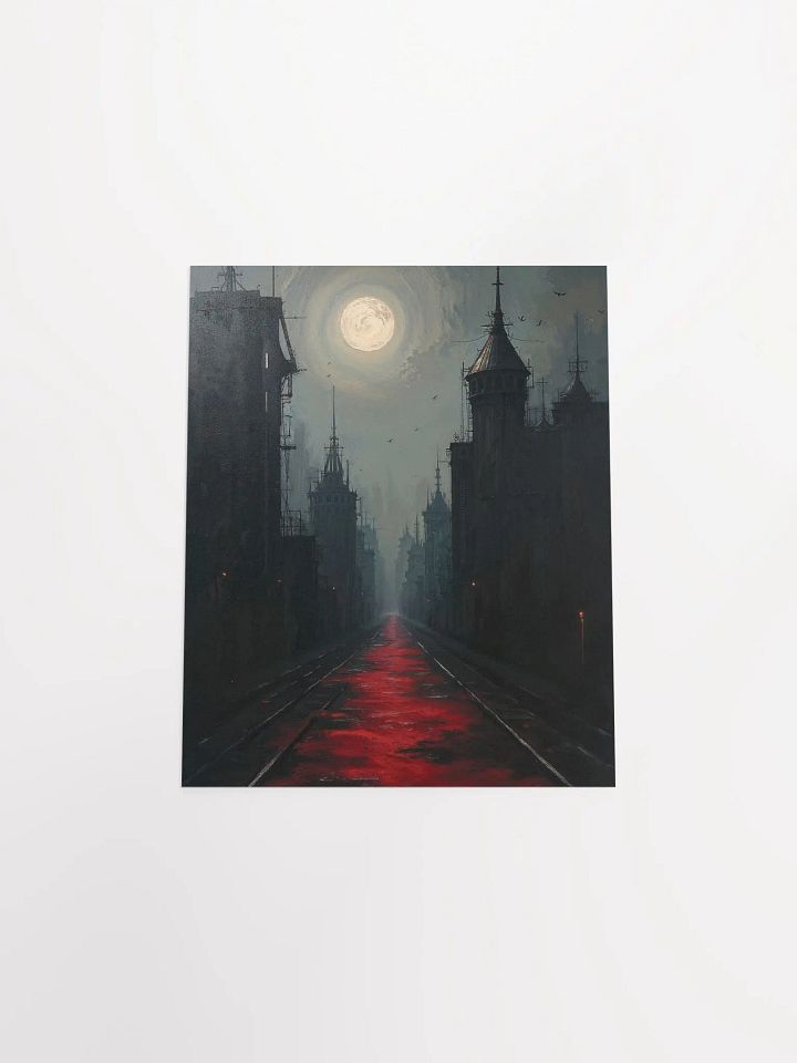 Moonlit Gothic Cityscape Poster product image (4)