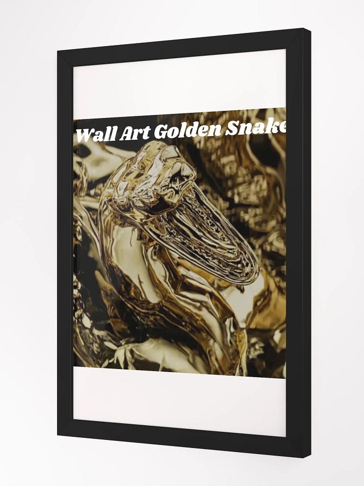 Wall Art Golden Snake Framed High-Quality Matte Poster (in) product image (2)