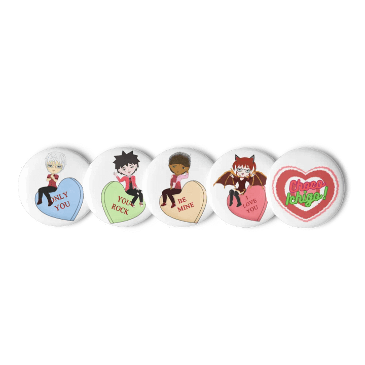 Choco Ichigo! Candy Heart Pins Part 2 product image (3)