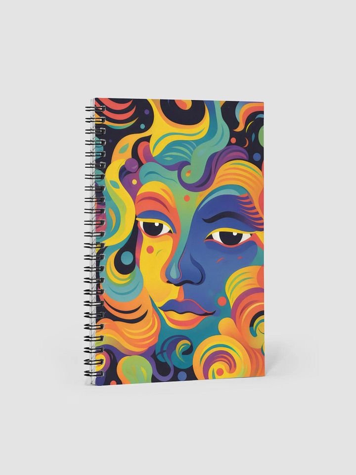 Psychedelic Portrait Spiral Notebook product image (1)