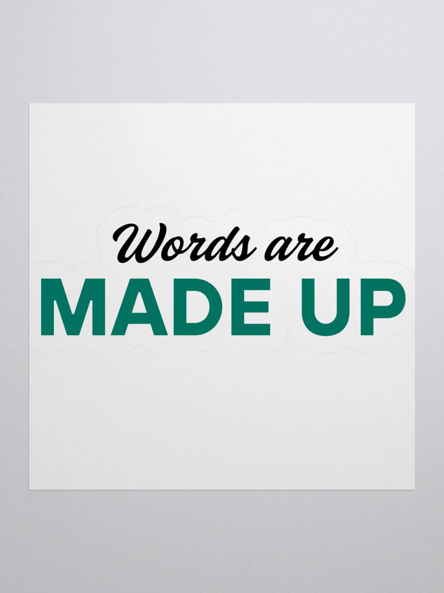 words are made up sticker product image (3)