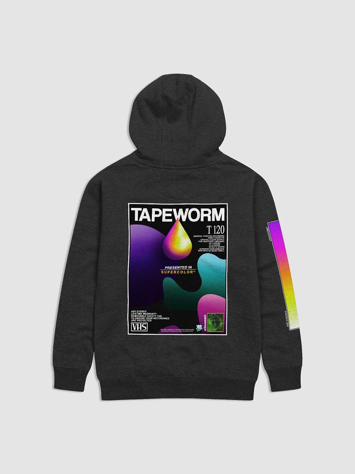 videovomit TAPEWORM VHS backprint pullover hoodie product image (1)