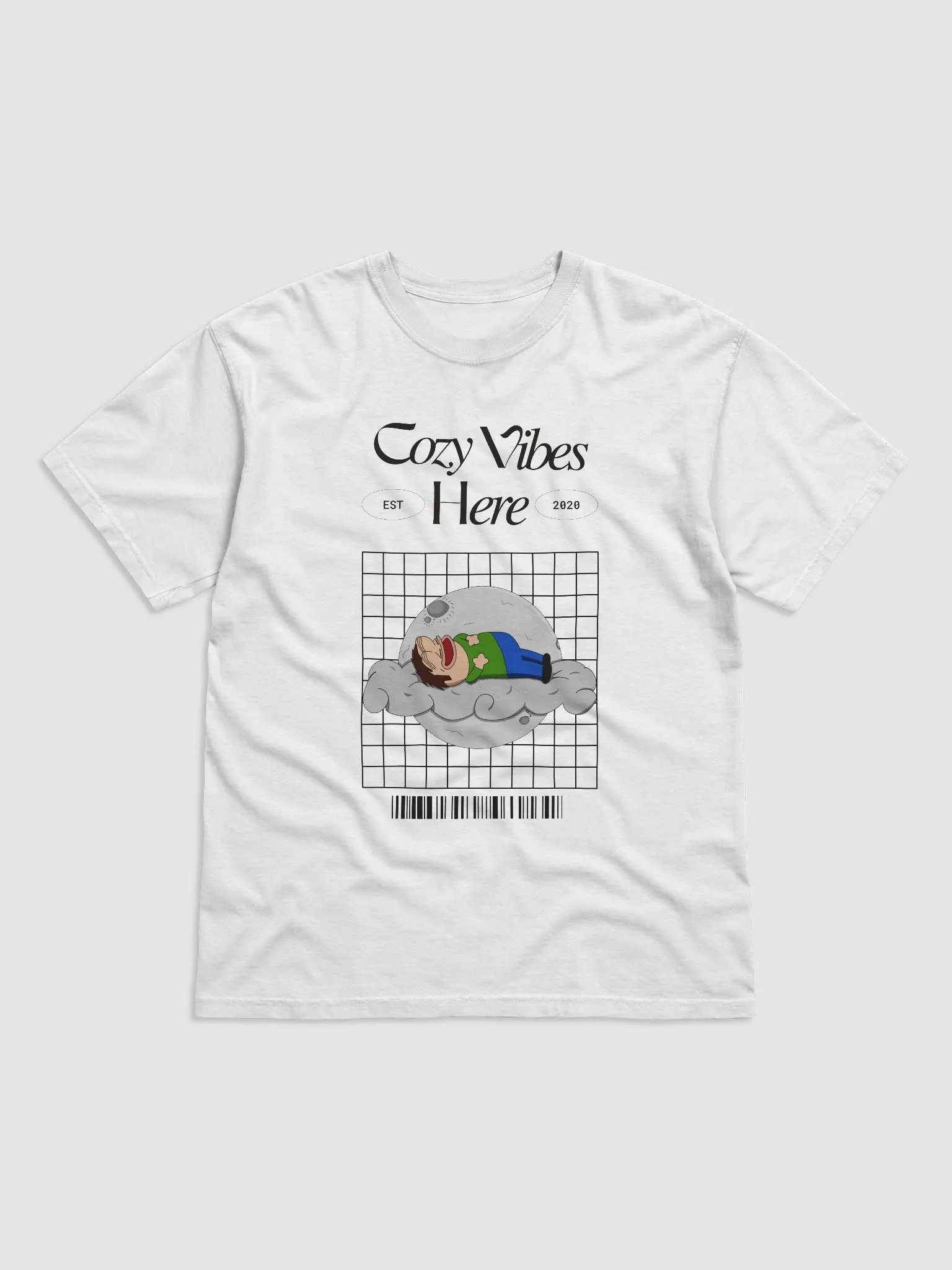 Cozy Vibes Here Shirt (White Edition) product image (1)