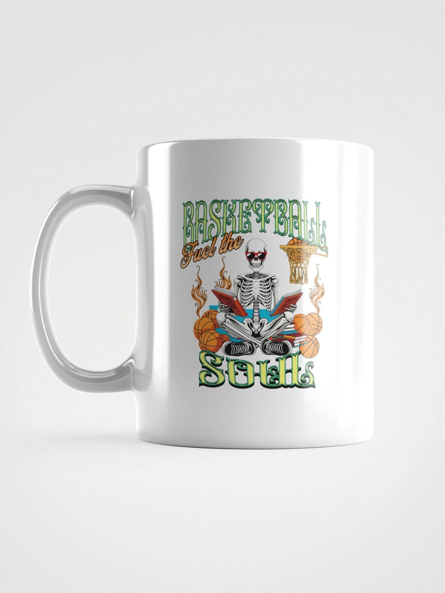 Basketball Fuel The Soul Skeleton Hoops Mug product image (1)