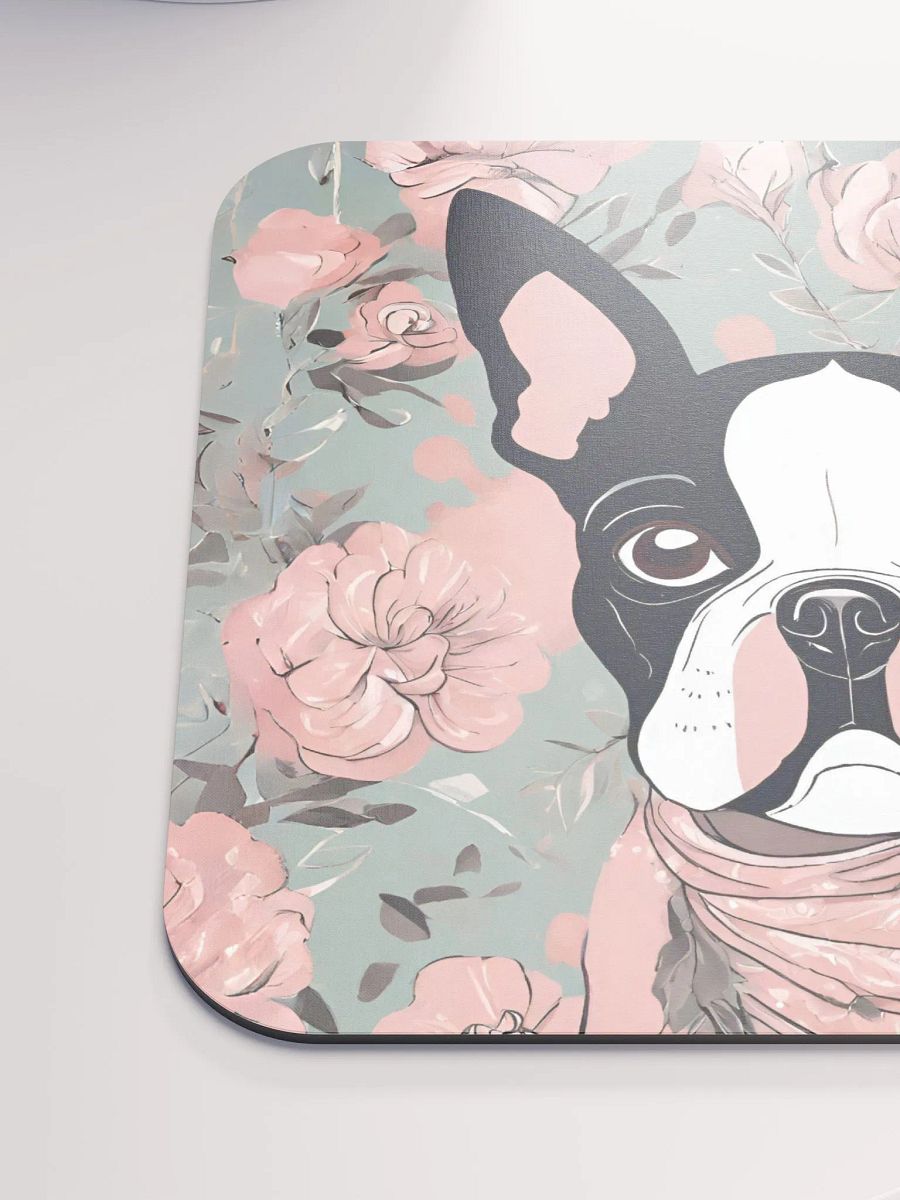 Floral Boston Terrier Mouse Pad product image (7)