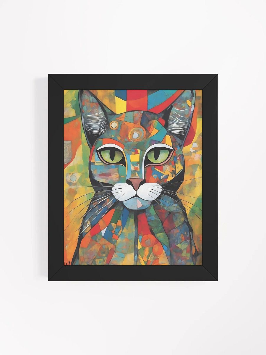Vibrant Cat Mosaic Framed Poster product image (31)