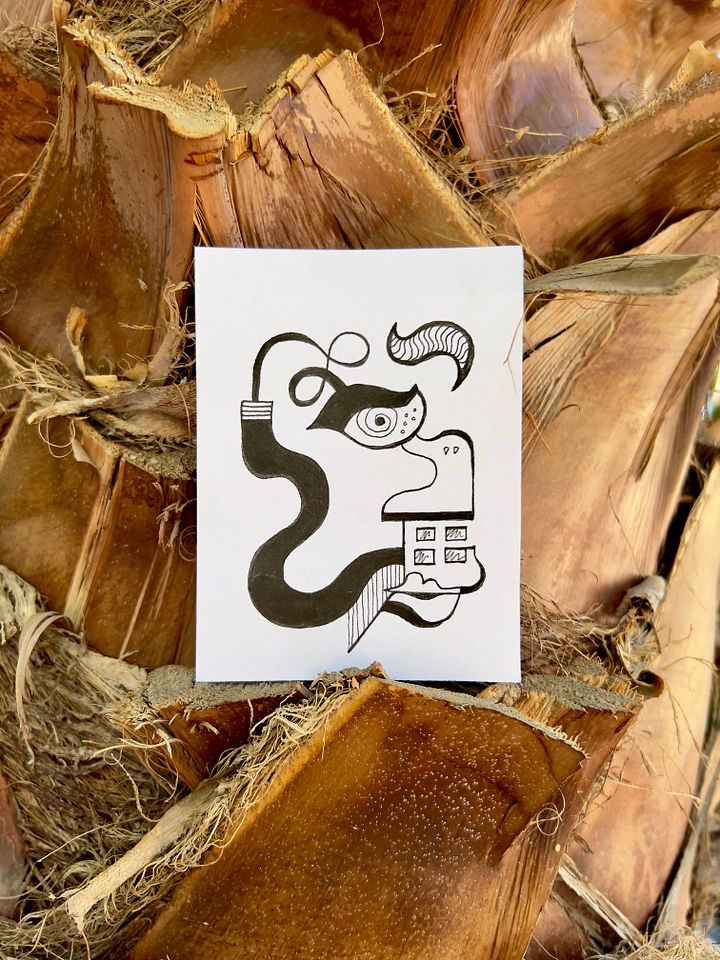 Hand Drawn Unique Face product image (2)