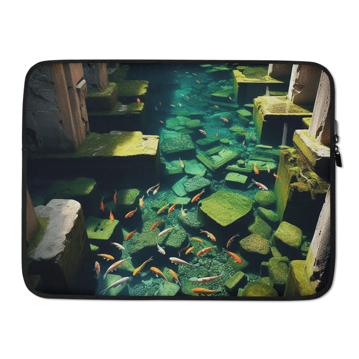 Aquatic Ruins Laptop Sleeve |Ai Design fish pond product image (2)