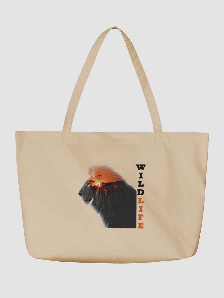 Savanna Sunset Lion Organic Tote product image (2)