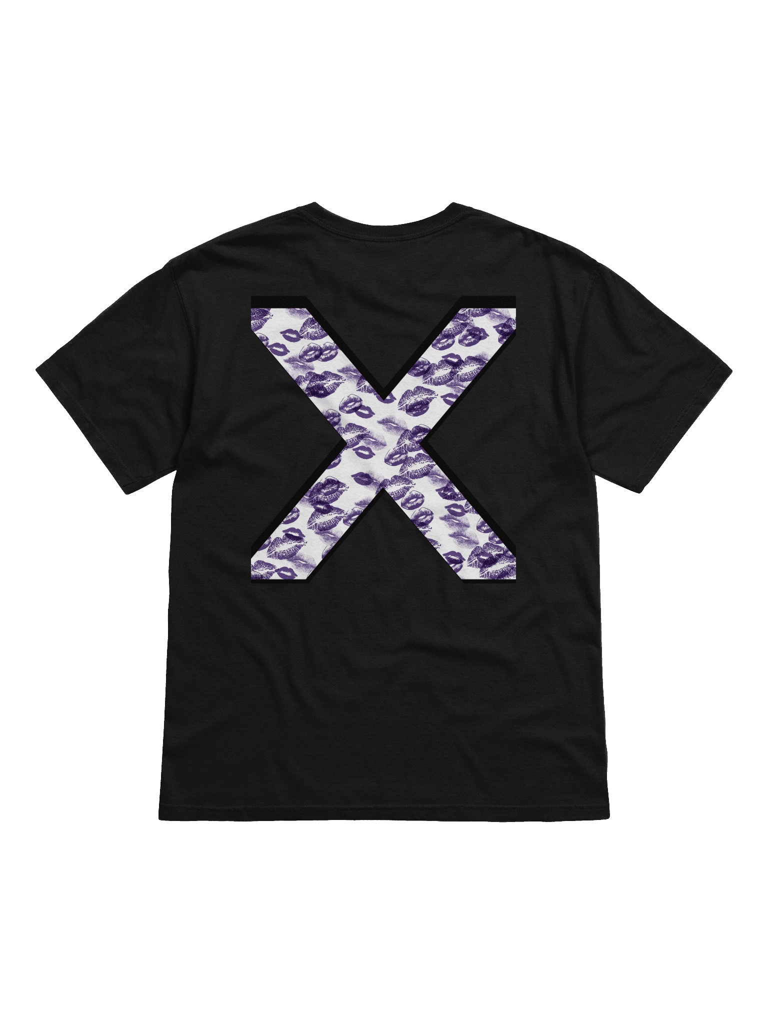 White X Purple Lipstick Kisses | Shirt product image (1)
