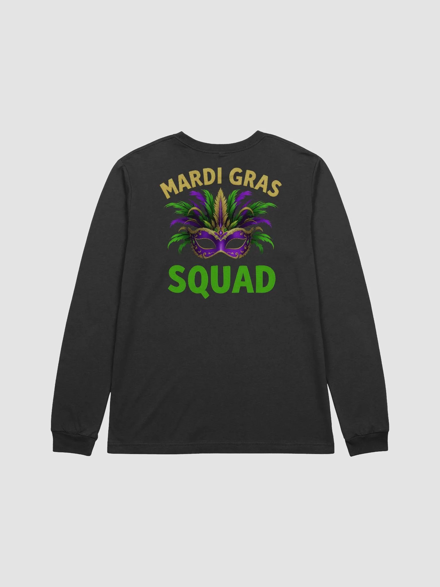 Mardi Gras Squad Mask Long Sleeve Tee product image (2)