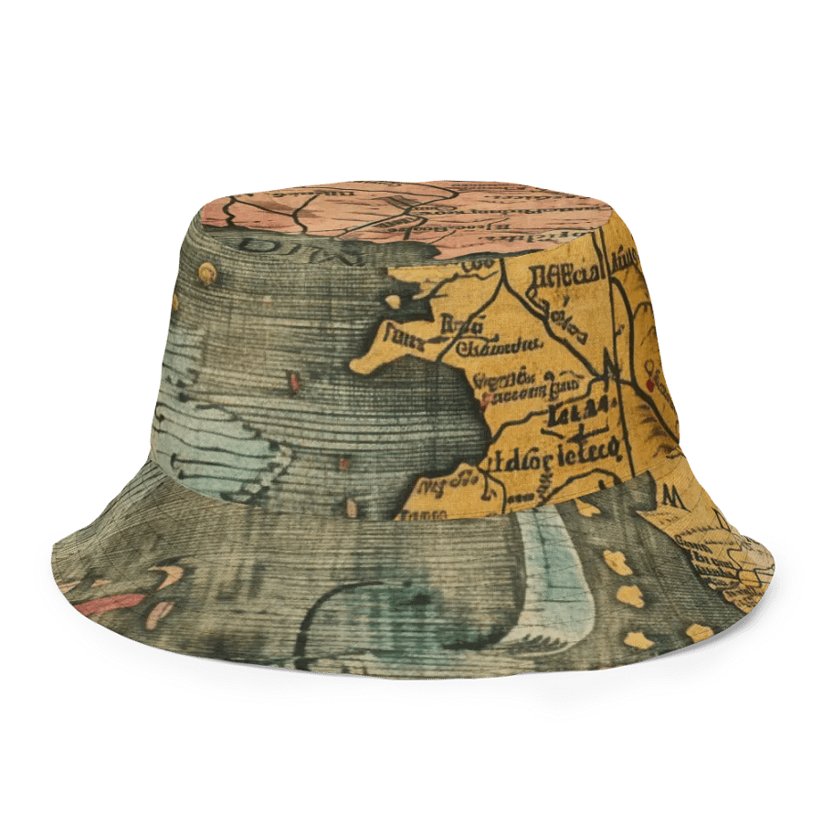 Timeless Voyage: Antique Map of Europe and Africa Reversible Bucket Hat product image (4)