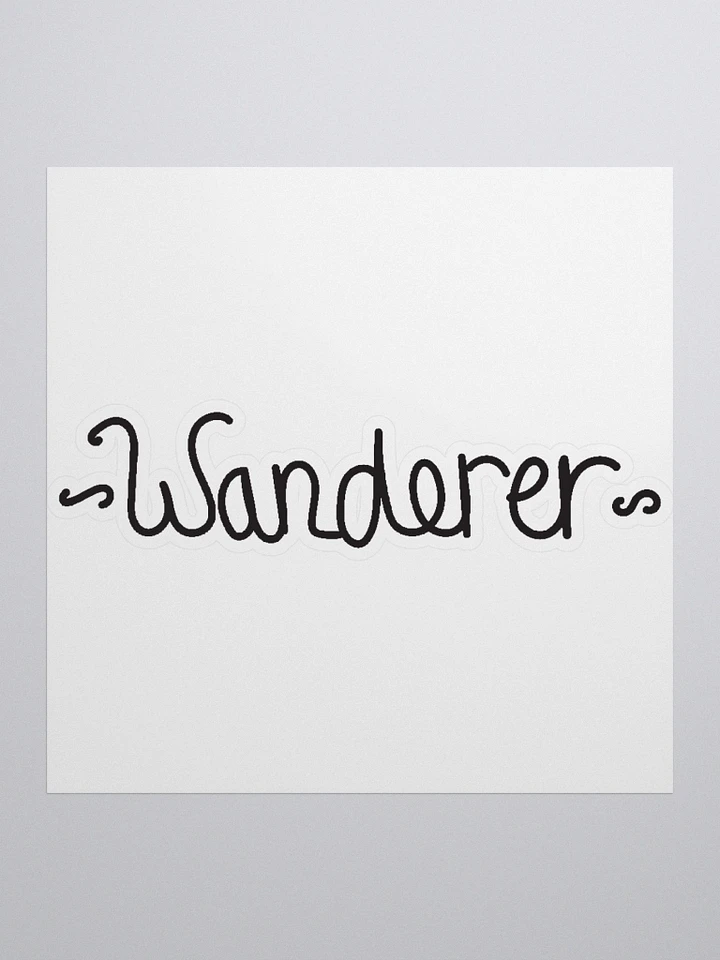 wanderer hand lettering sticker product image (1)