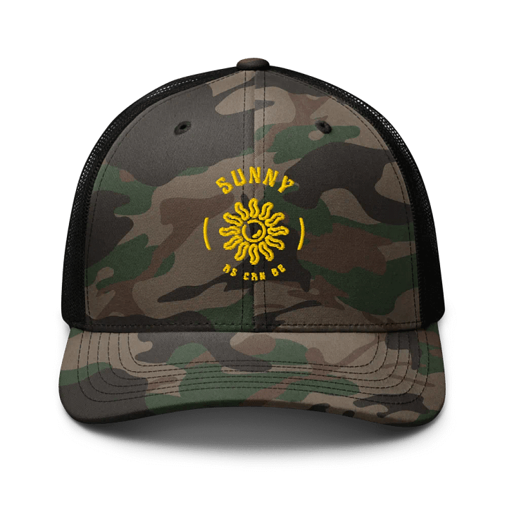 Sunny as can be camo dad cap product image (1)