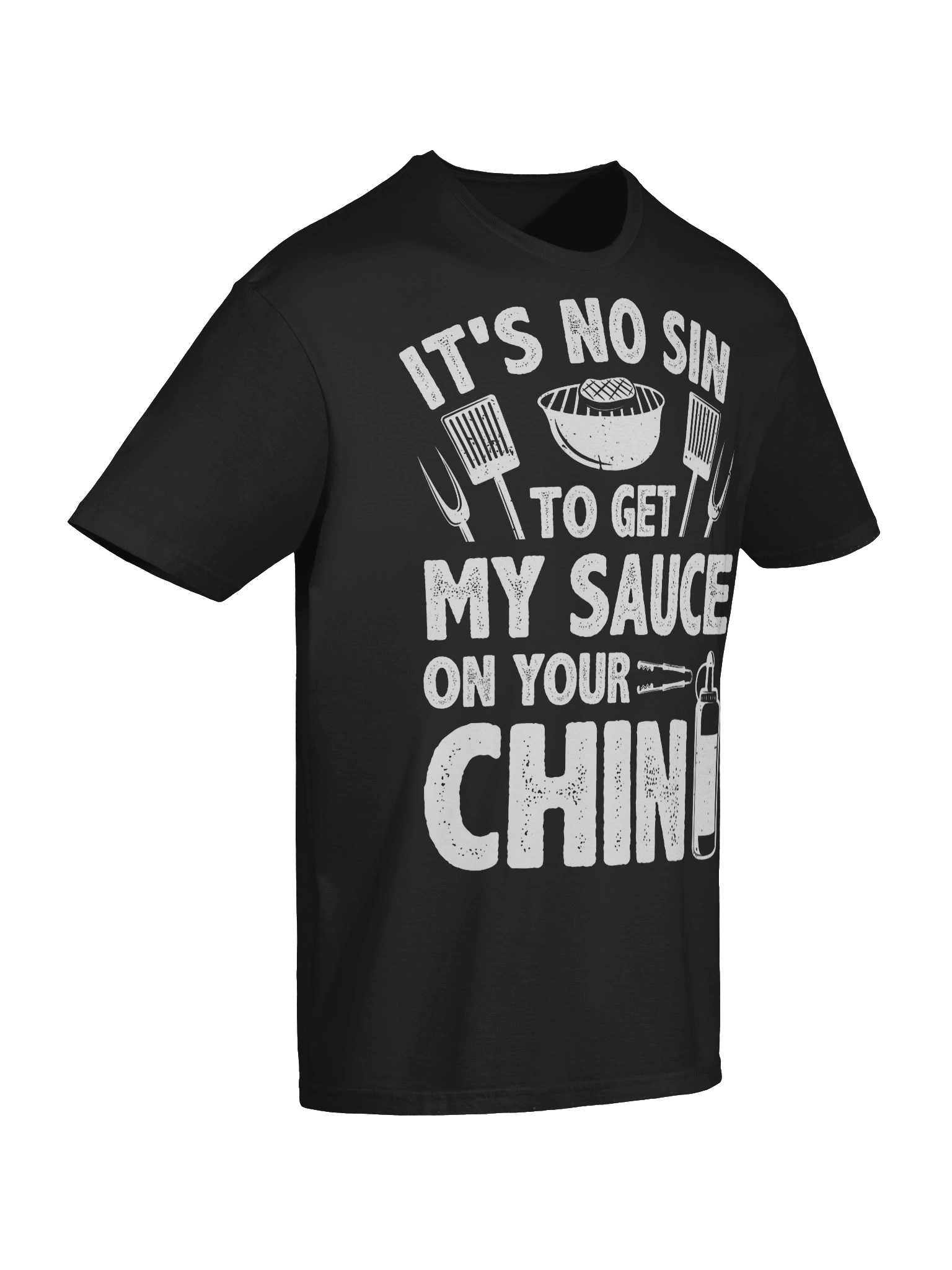 It’s No Sin to Get My Sauce on Your Chin – Gildan Softstyle Unisex T-Shirt product image (7)