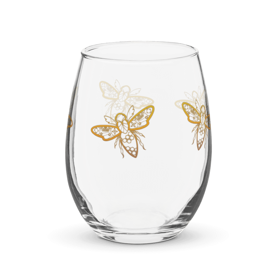 Evie's Bees Wine Glass product image (3)