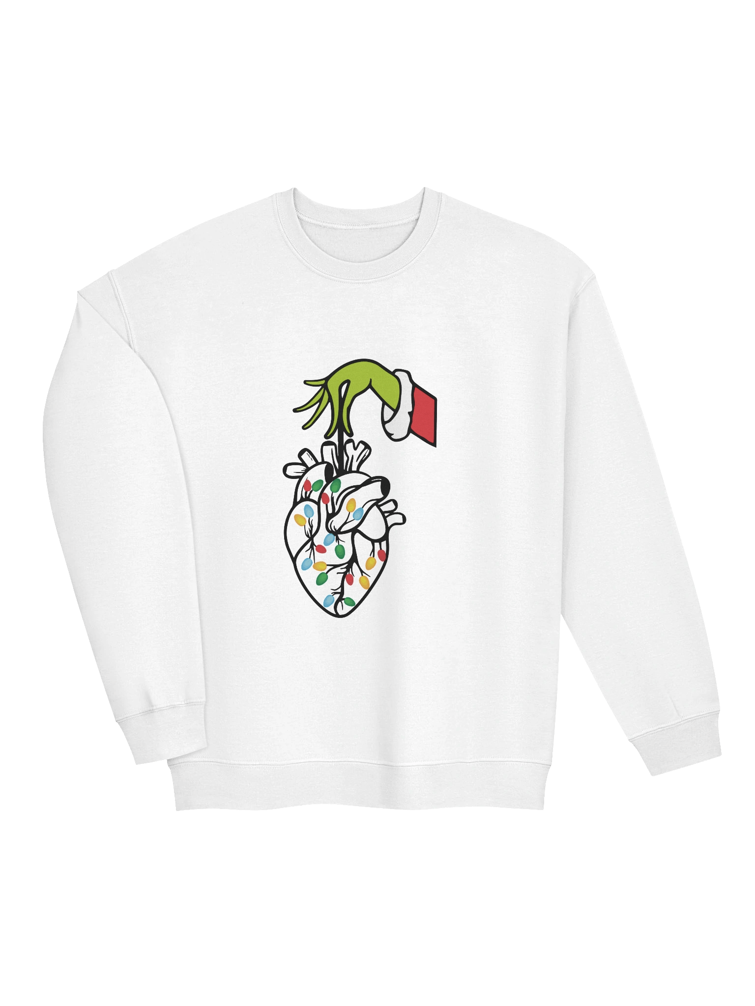 Christmas Grinch Heart Crewneck Sweatshirt product image (23)