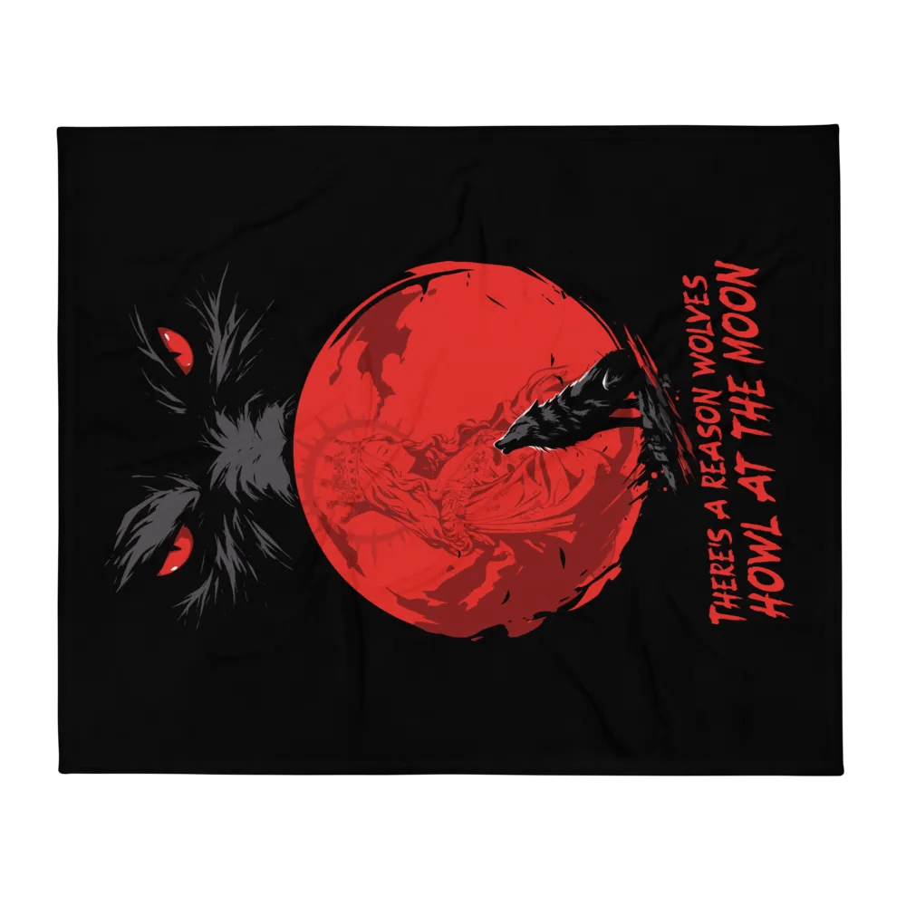 There's A Reason Wolves Howl At The Moon Blanket! product image (2)