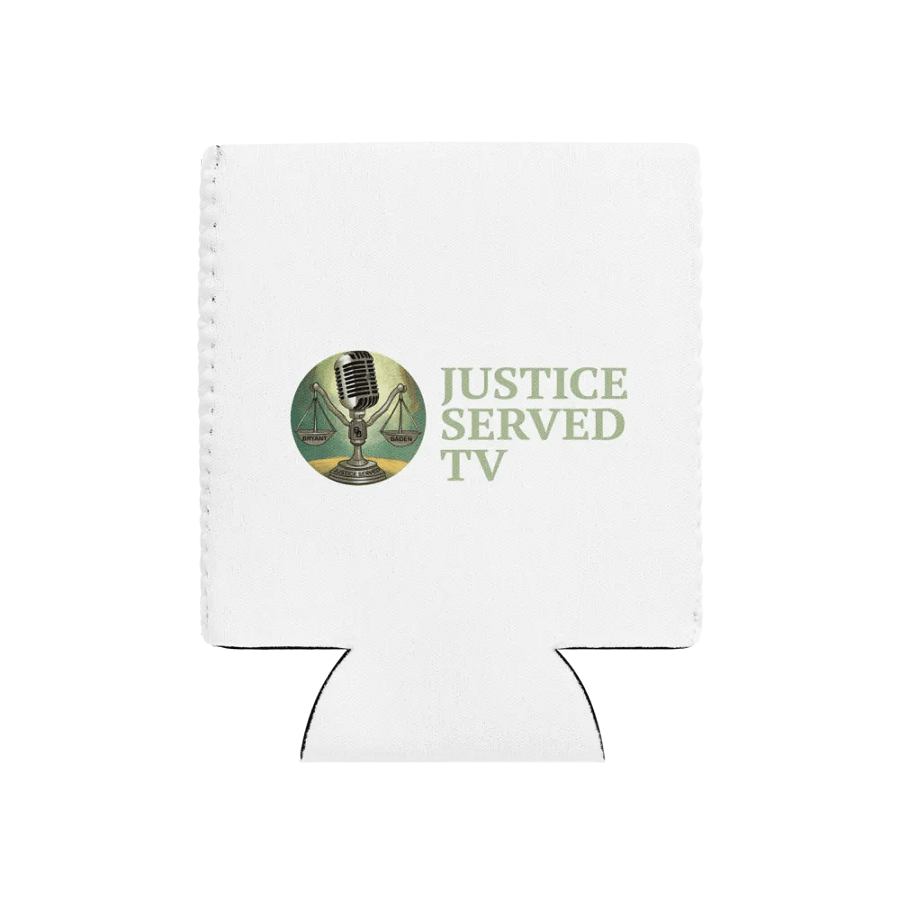 Justice Served TV Koozie Can Cooler product image (1)