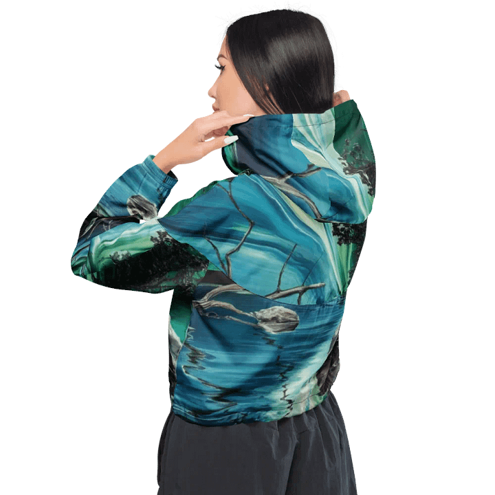 Magical Reflection, Women's Cropped Windbreaker product image (2)