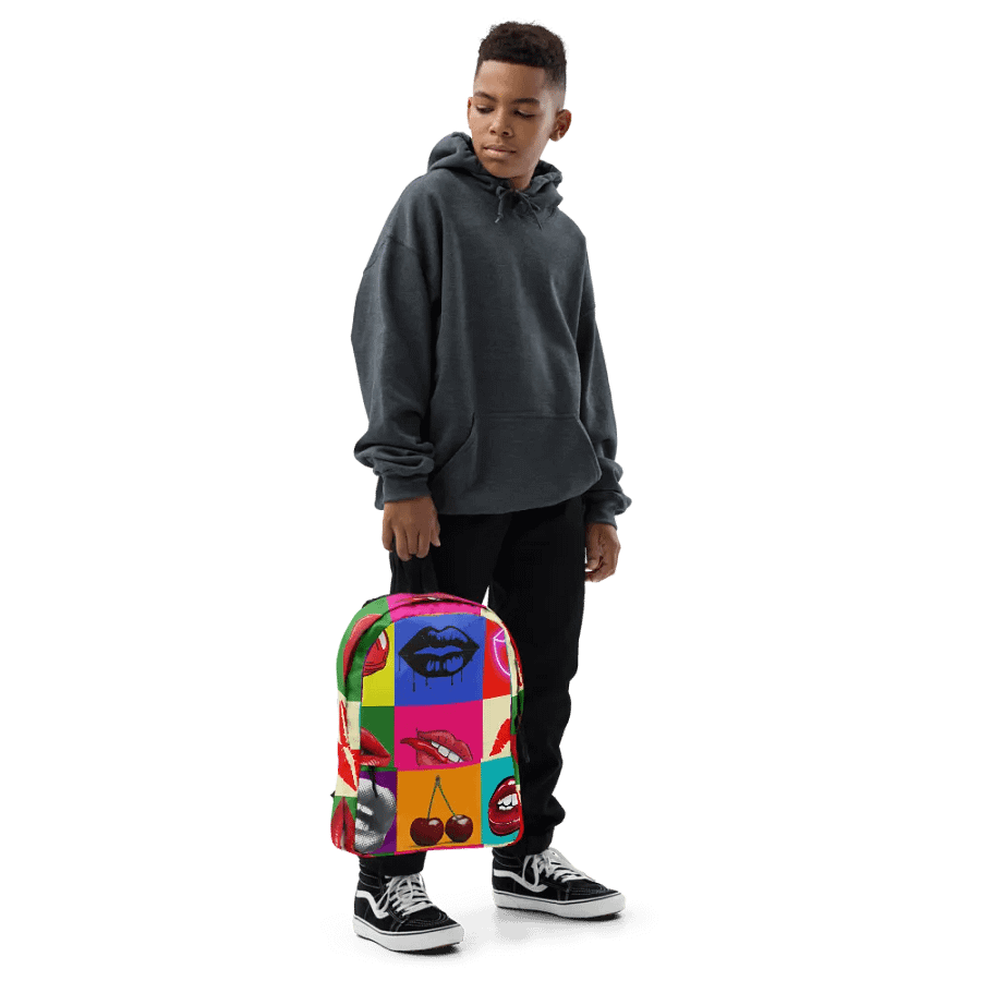 Luscious Lips and Cherries All-Over Print Backpack product image (6)